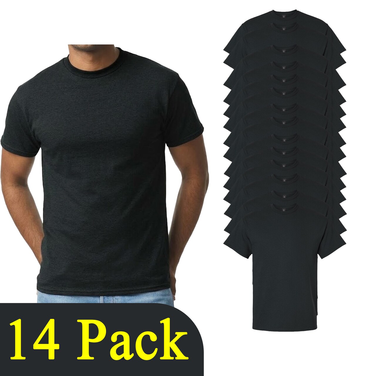 Gildan Ultra Cotton Black Craft T-Shirt Blank Apparel for Crafting